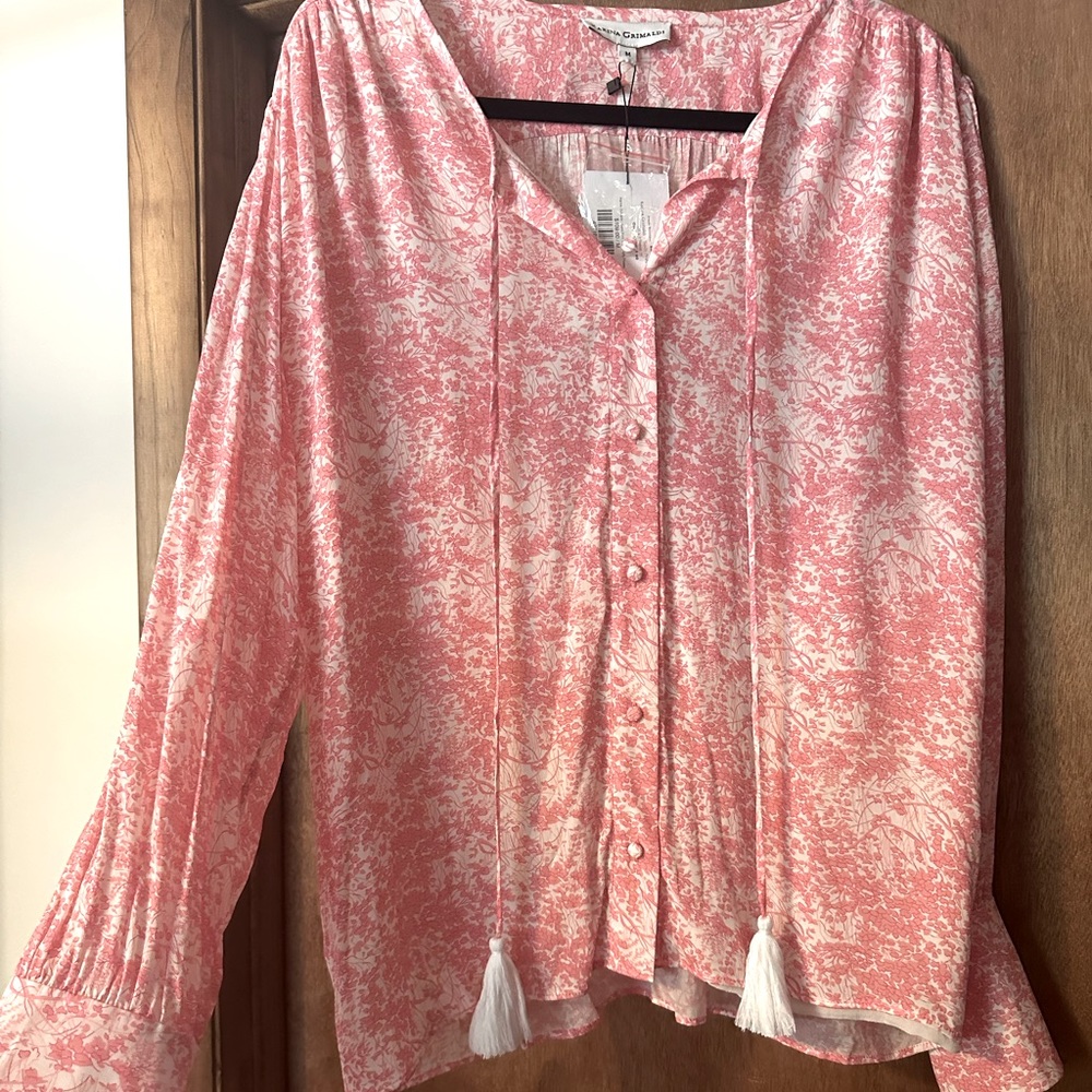 Karina Grimaldi Sami print shirt new with tags